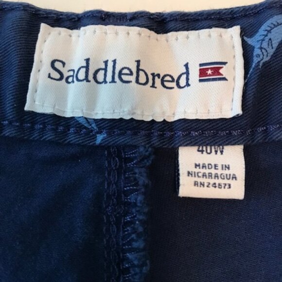 SADDLEBRED Men's Flat Front Walking Shorts Waist Size 40 - Picture 4 of 7